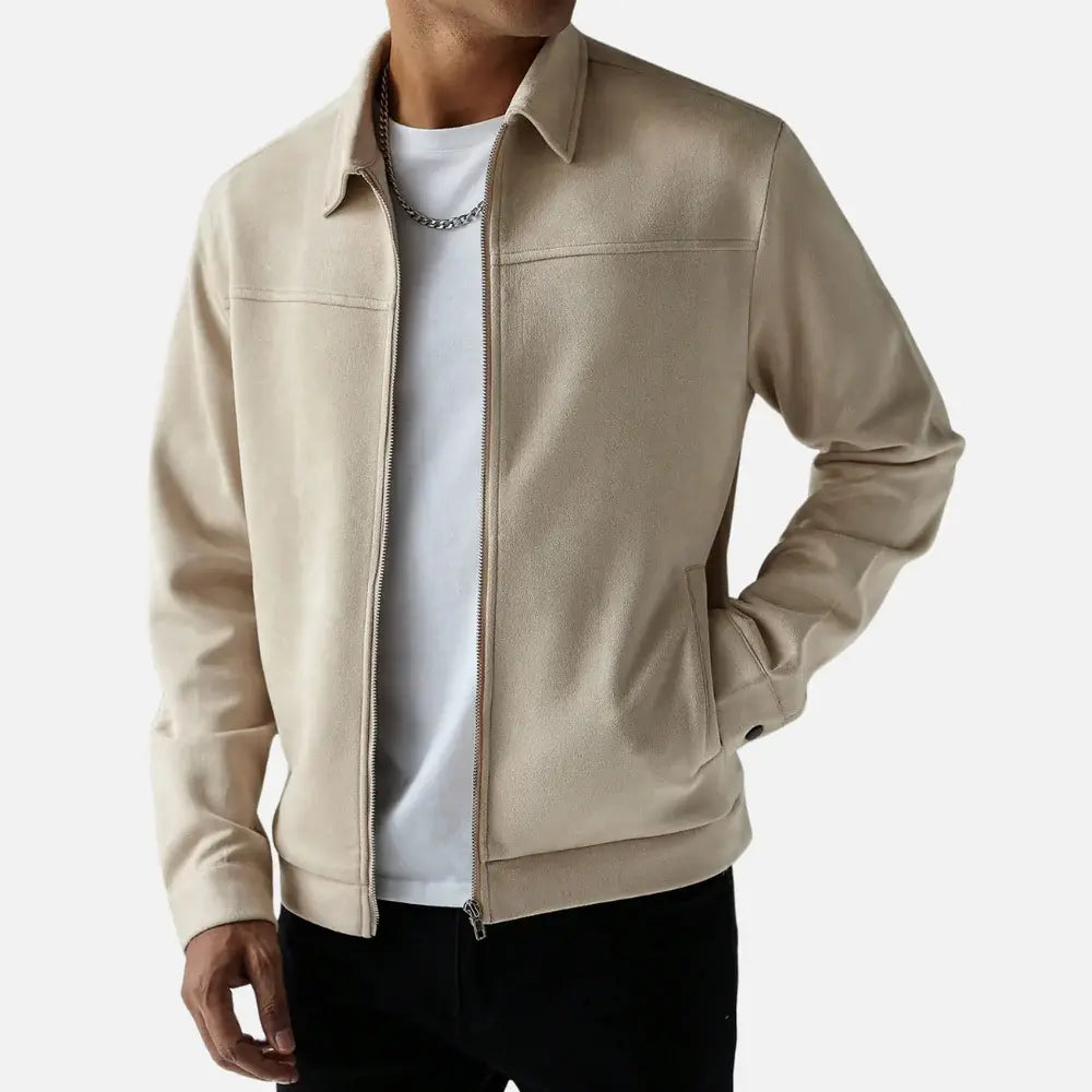 Jaqueta Masculina Casual Marcanzzi MZ026: estilo, conforto e durabilidade com fechamento em zíper. Ideal para homens sofisticados e práticos.