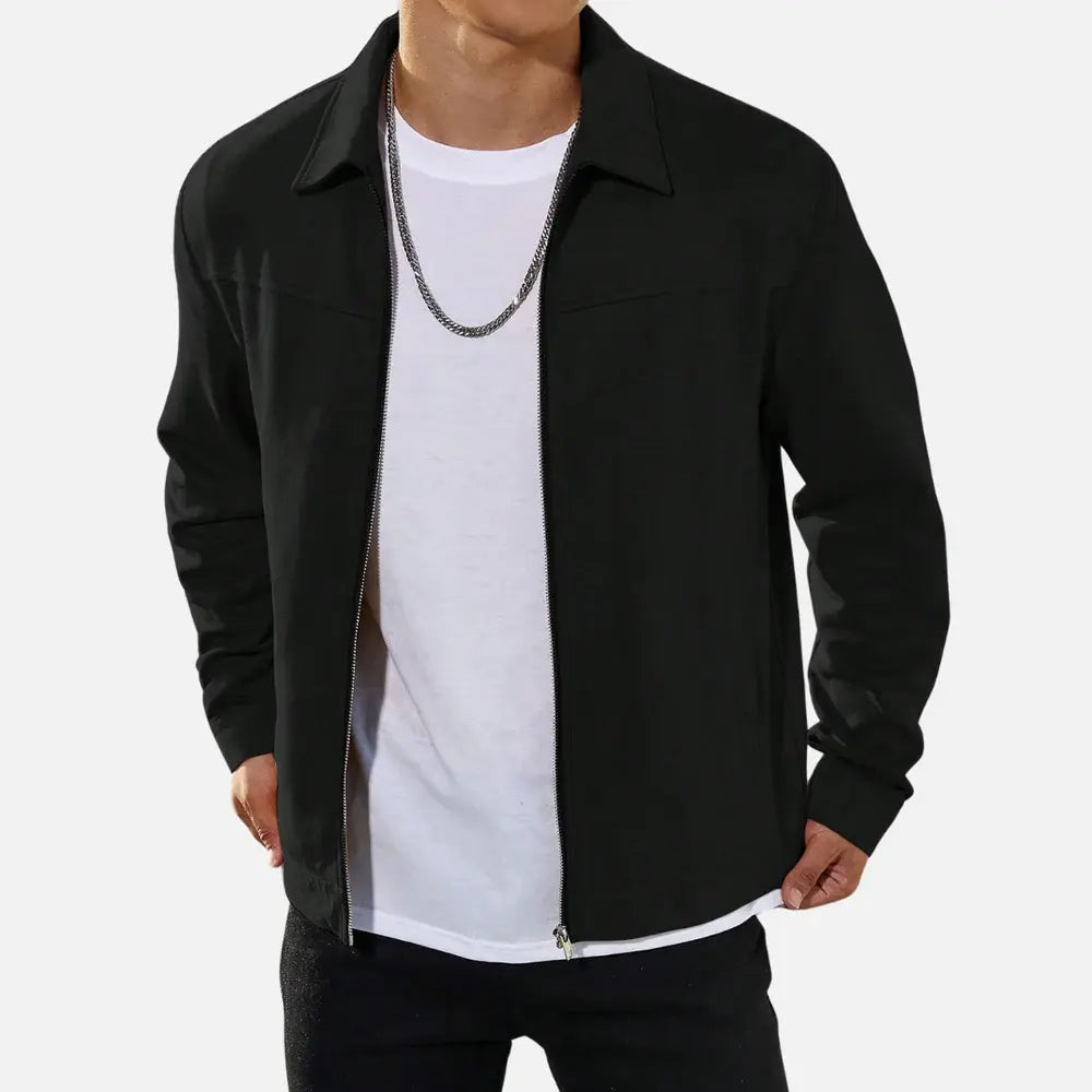 Jaqueta Masculina Casual Marcanzzi MZ026: estilo, conforto e durabilidade com fechamento em zíper. Ideal para homens sofisticados e práticos.