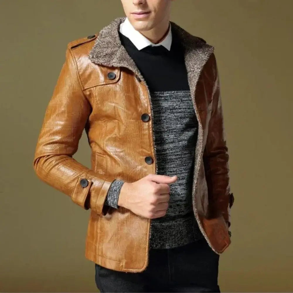 Jaqueta Masculina Forrada Holmes Marcanzzi MZ038: elegância e conforto para o inverno, ideal para uso diário e eventos especiais. Qualidade e design premium