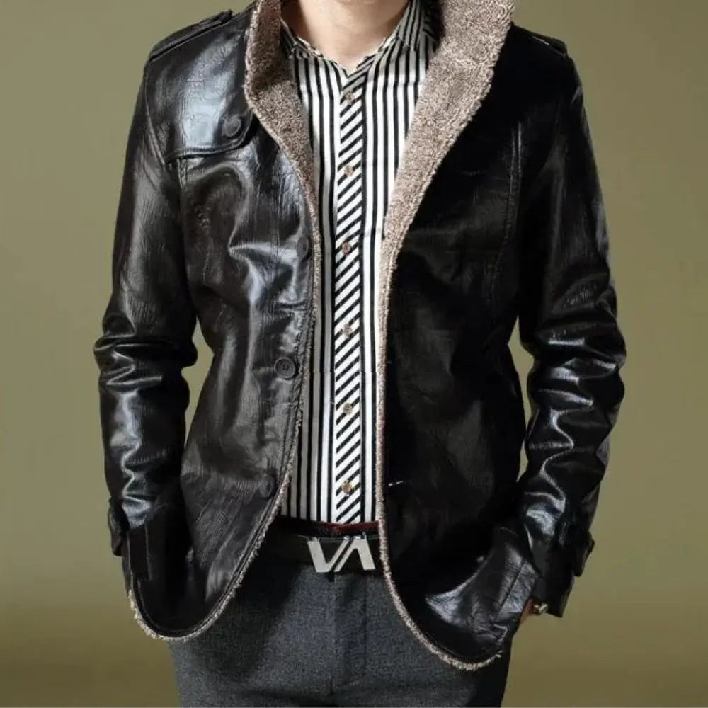 Jaqueta Masculina Forrada Holmes Marcanzzi MZ038: elegância e conforto para o inverno, ideal para uso diário e eventos especiais. Qualidade e design premium