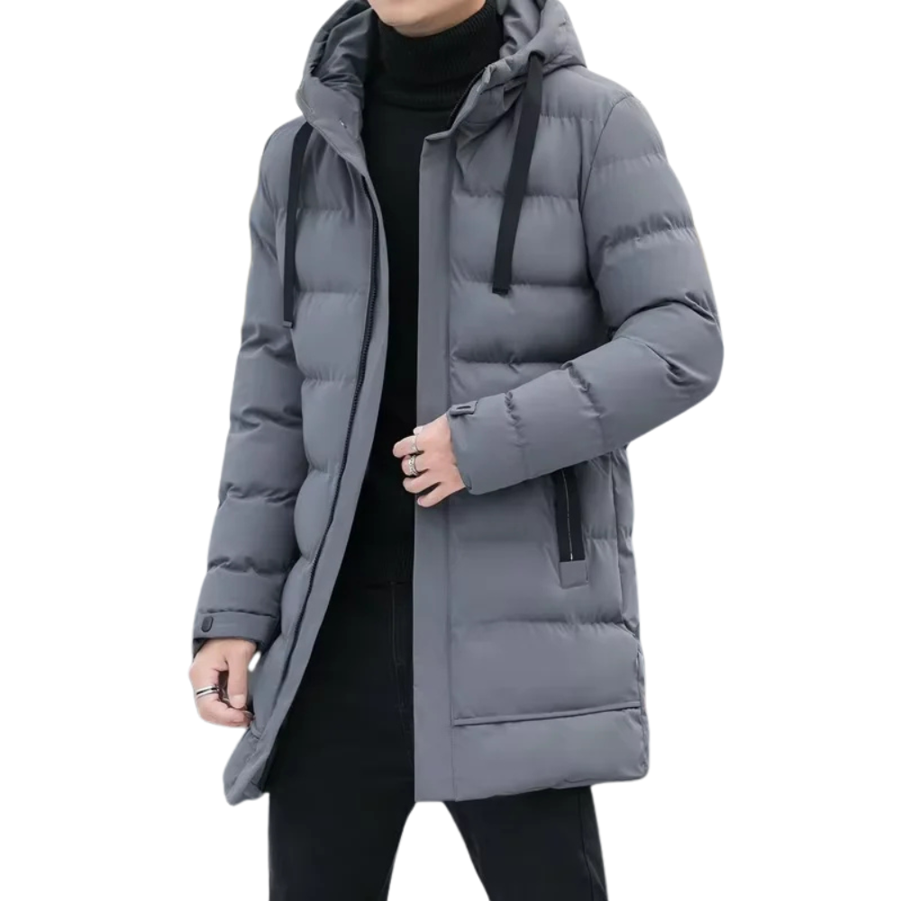 Jaqueta Masculina Puffer Marcanzzi MZ022: estilo sofisticado, proteção térmica superior, design moderno, elegância e conforto.