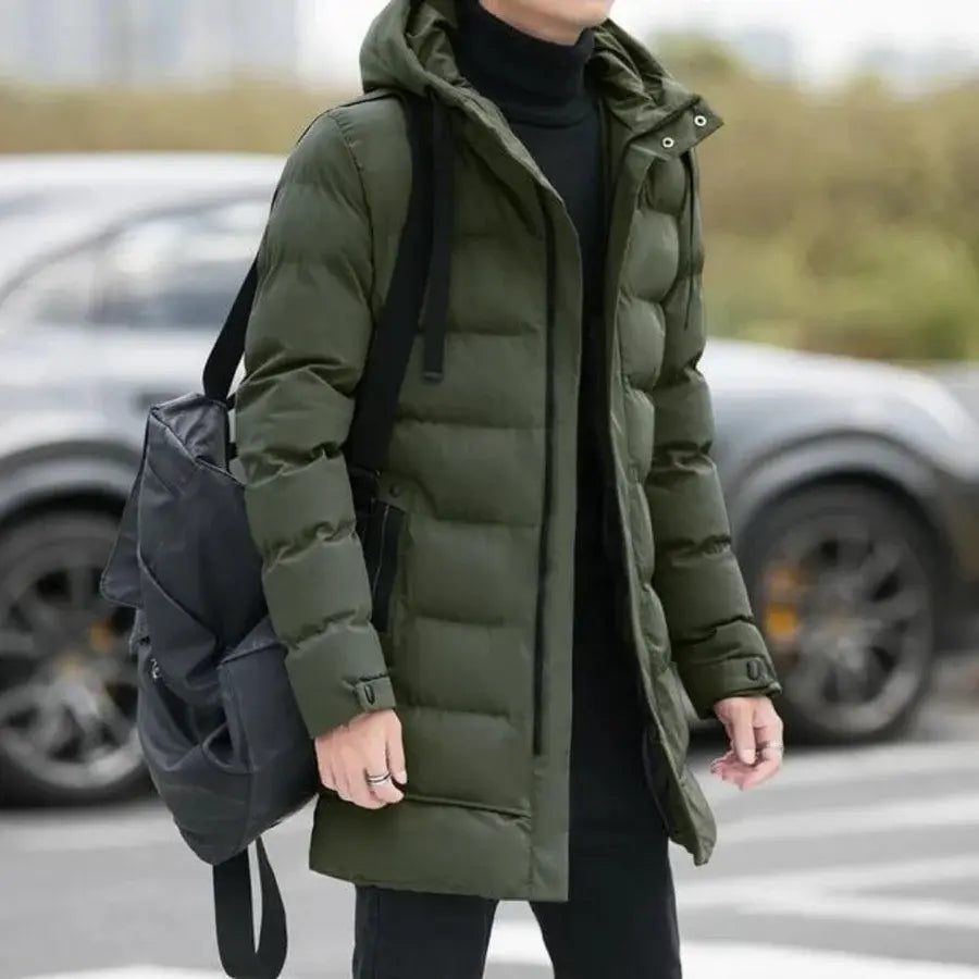 Jaqueta Masculina Puffer Marcanzzi MZ022: estilo sofisticado, proteção térmica superior, design moderno, elegância e conforto.