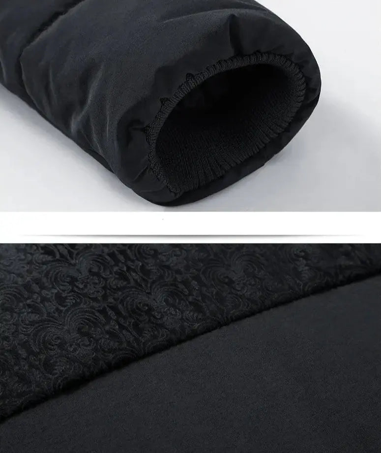 Jaqueta Puffer Masculina Grife Marcanzzi MZ148 em nylon e poliéster à prova d’água, silhueta ajustada, enchimento sintético e design moderno para o inverno.