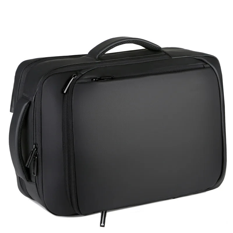 Mochila Executiva Marcanzzi MZ066 com porta USB, tecido impermeável e espaço para notebook 15” – ideal para trabalho, viagens e uso diário