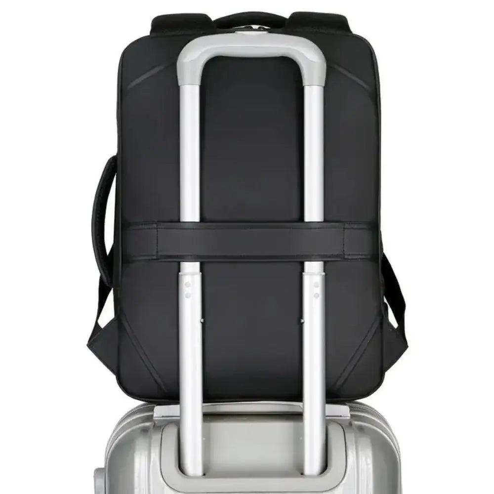 Mochila Executiva Marcanzzi MZ066 com porta USB, tecido impermeável e espaço para notebook 15” – ideal para trabalho, viagens e uso diário