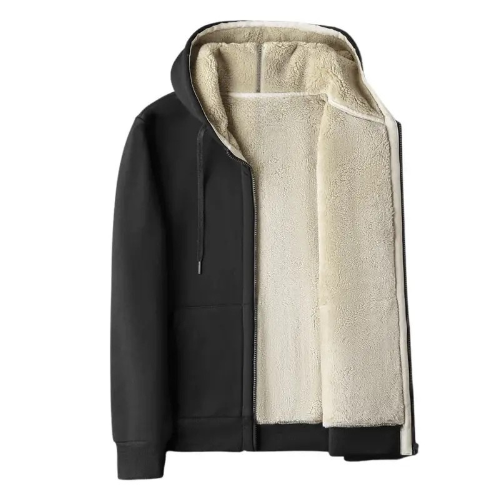 Moletom Masculino de Lã com Capuz Marcanzzi MZ102 feito em lã premium, com capuz ajustável e design moderno para aquecimento e estilo no inverno.