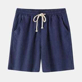 Bermuda de Linho Masculina Marcanzzi MZ950 em linho nobre, caimento sofisticado e estilo clássico Old Money, perfeita para conforto e elegância no calor.