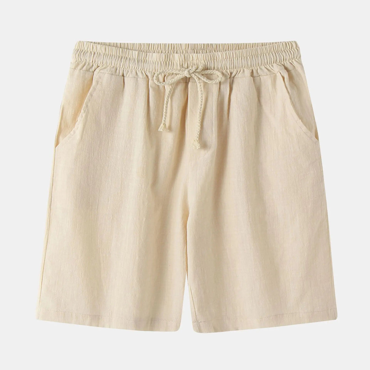 Bermuda de Linho Masculina Marcanzzi MZ950 em linho nobre, caimento sofisticado e estilo clássico Old Money, perfeita para conforto e elegância no calor.