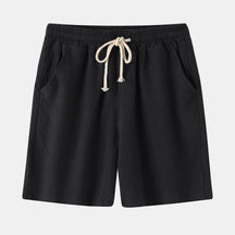 Bermuda de Linho Masculina Marcanzzi MZ950 em linho nobre, caimento sofisticado e estilo clássico Old Money, perfeita para conforto e elegância no calor.