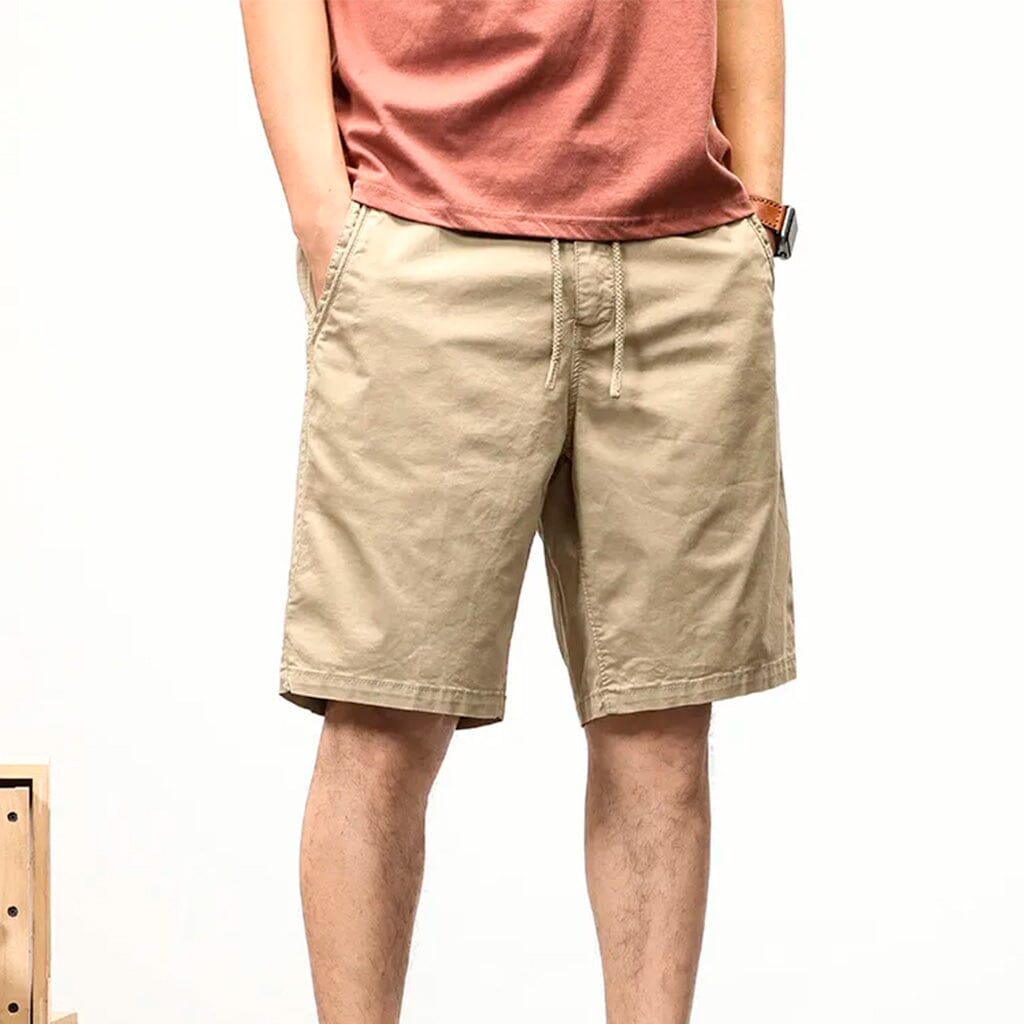 Bermuda Masculina Street Marcanzzi MZ949 em sarja premium com caimento ajustado e design moderno, perfeita para estilo urbano e conforto diário.