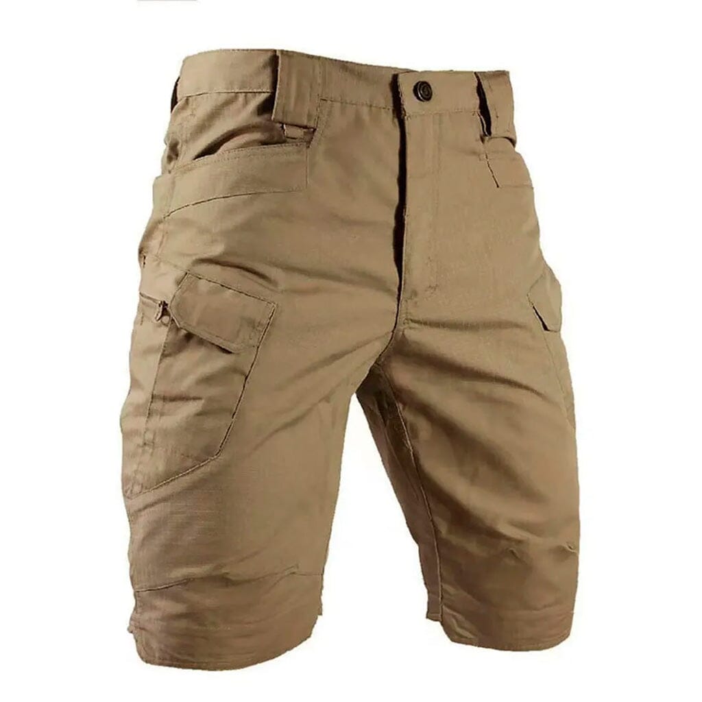 Bermuda Masculina Tática e Impermeável Marcanzzi MZ953 em brim resistente, caimento ajustado e bolsos funcionais, unindo estilo moderno e praticidade.