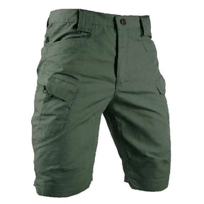 Bermuda Masculina Tática e Impermeável Marcanzzi MZ953 em brim resistente, caimento ajustado e bolsos funcionais, unindo estilo moderno e praticidade.