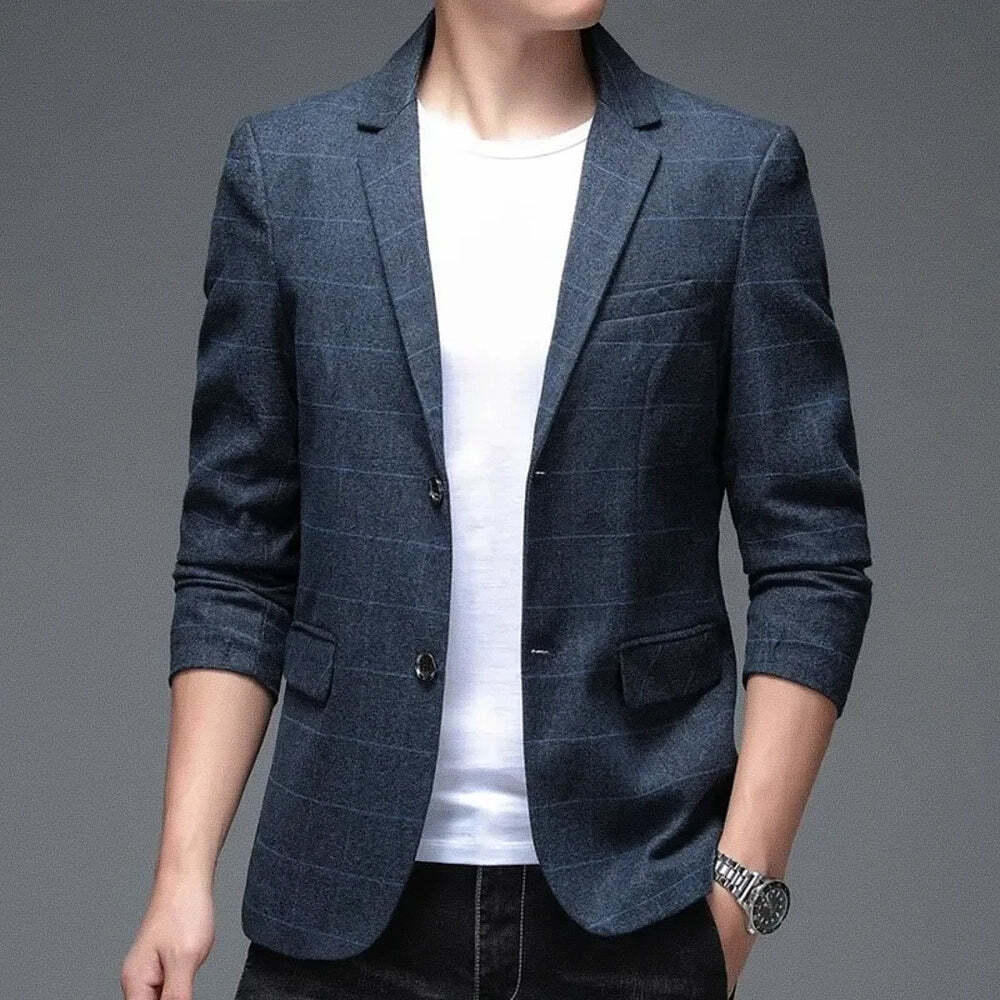 Blazer Masculino Esporte Fino Marcanzzi MZ056 com corte moderno, fechamento duplo, acabamento premium e visual elegante para ocasiões distintas