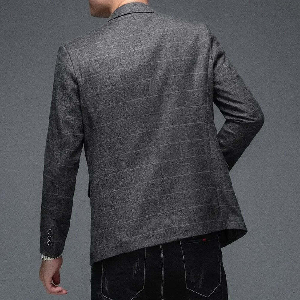 Blazer Masculino Esporte Fino Marcanzzi MZ056 com corte moderno, fechamento duplo, acabamento premium e visual elegante para ocasiões distintas