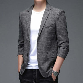Blazer Masculino Esporte Fino Marcanzzi MZ056 com corte moderno, fechamento duplo, acabamento premium e visual elegante para ocasiões distintas