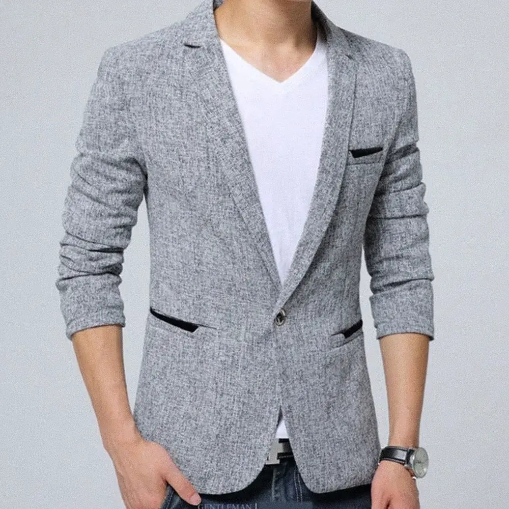 Blazer Masculino Madson Marcanzzi MZ057: versátil e elegante para ambientes profissionais e sociais, garantindo apresentação impecável e impressão duradoura.