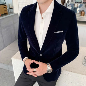 Blazer Masculino Marcanzzi Elegante MZ055 com materiais nobres e design refinado. Sofisticação e conforto para qualquer ocasião.