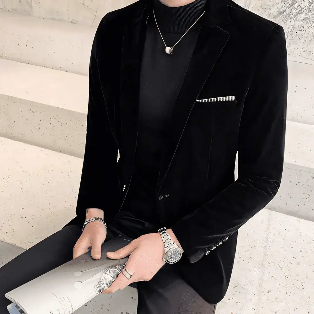 Blazer Masculino Marcanzzi Elegante MZ055 com materiais nobres e design refinado. Sofisticação e conforto para qualquer ocasião.