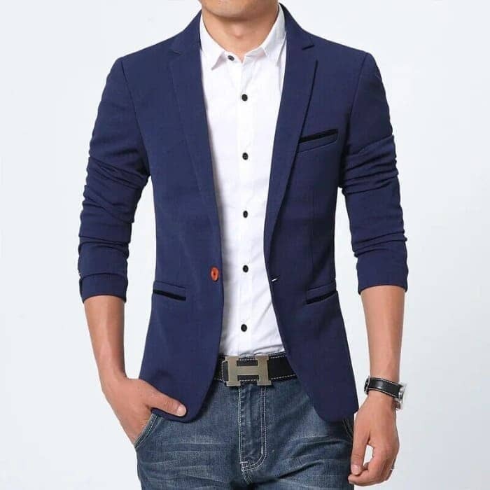 Blazer Masculino Marcanzzi Scobar MZ053 em materiais nobres com design elegante. Durabilidade e sofisticação para o homem moderno.