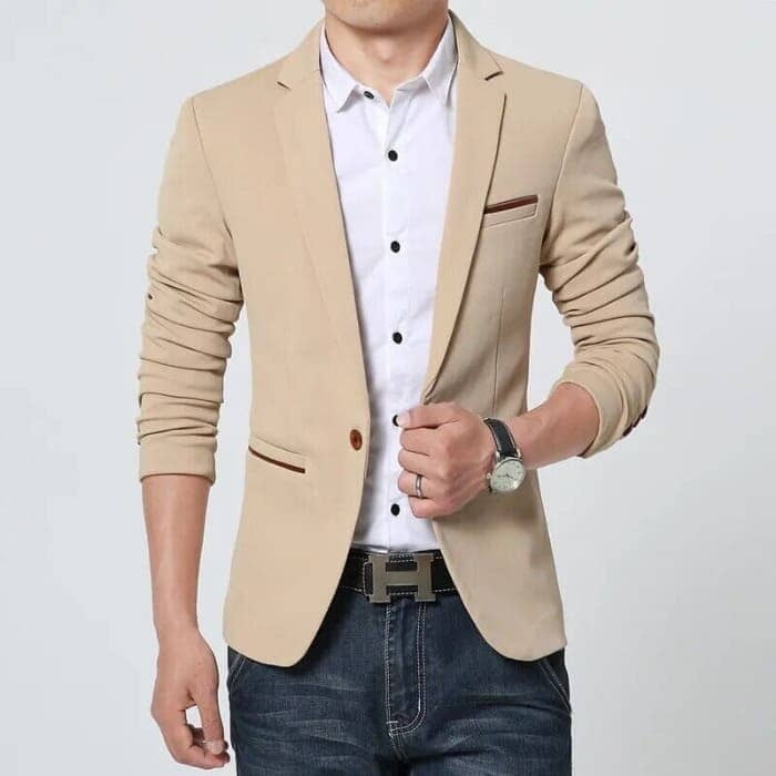 Blazer Masculino Marcanzzi Scobar MZ053 em materiais nobres com design elegante. Durabilidade e sofisticação para o homem moderno.