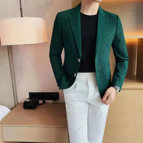 Blazer Masculino Marcanzzi Noble MZ051: elegância clássica com algodão egípcio, ideal para eventos formais. Sofisticação e durabilidade para o homem moderno.