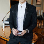 Blazer Masculino Realm Marcanzzi MZ060: elegância e versatilidade em acetato e poliéster. Cores: preto, azul, vinho. Ideal para eventos sociais e empresariais.