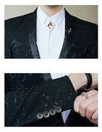 Blazer Masculino Realm Marcanzzi MZ060: elegância e versatilidade em acetato e poliéster. Cores: preto, azul, vinho. Ideal para eventos sociais e empresariais.