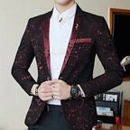 Blazer Masculino Realm Marcanzzi MZ060: elegância e versatilidade em acetato e poliéster. Cores: preto, azul, vinho. Ideal para eventos sociais e empresariais.