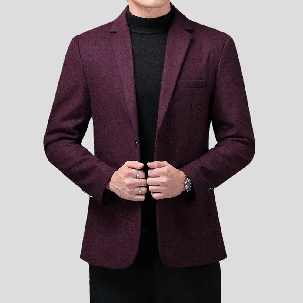 Blazer Masculino Slim Herrera Marcanzzi MZ061: ajuste impecável, visual moderno, materiais de alta qualidade, ideal para negócios e eventos sociais.
