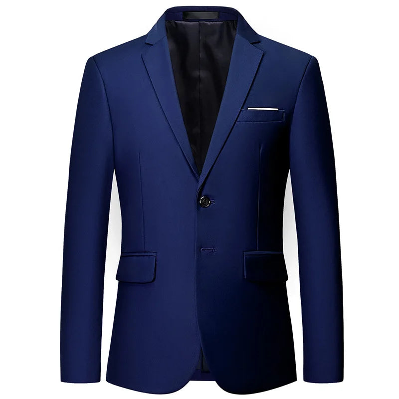 Blazer Masculino Slim Marcanzzi MZ052 em tecido nobre, modelagem ajustada e acabamento refinado, ideal para eventos formais.