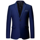 Blazer Masculino Slim Marcanzzi MZ052 em tecido nobre, modelagem ajustada e acabamento refinado, ideal para eventos formais.