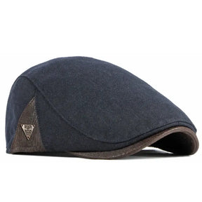 Boina Masculina Cabbie Retrô Marcanzzi MZ274 em algodão e poliéster, estilo clássico com ajuste confortável e acabamento elegante.