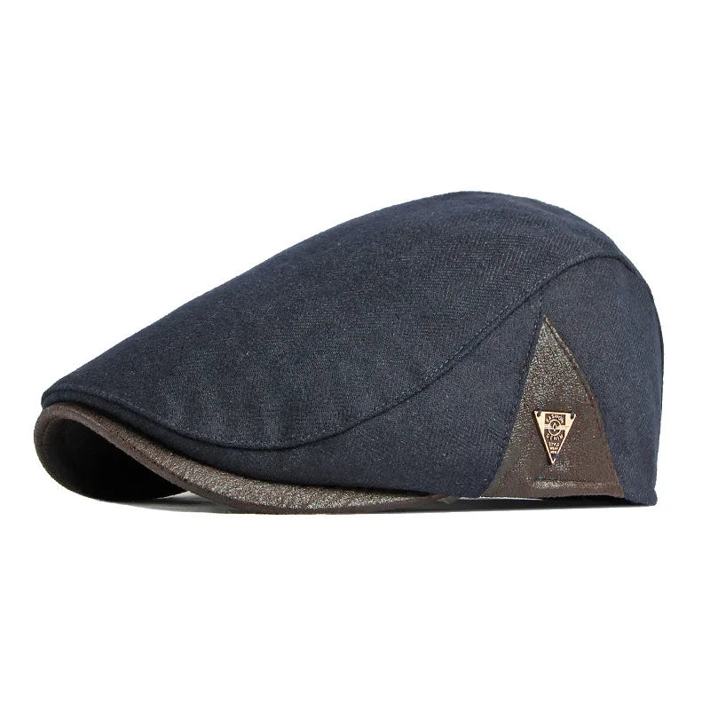 Boina Masculina Cabbie Retrô Marcanzzi MZ274 em algodão e poliéster, estilo clássico com ajuste confortável e acabamento elegante.