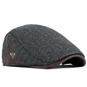 Boina Masculina Cabbie Retrô Marcanzzi MZ274 em algodão e poliéster, estilo clássico com ajuste confortável e acabamento elegante.