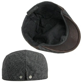 Boina Masculina Cabbie Retrô Marcanzzi MZ274 em algodão e poliéster, estilo clássico com ajuste confortável e acabamento elegante.