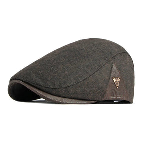 Boina Masculina Cabbie Retrô Marcanzzi MZ274 em algodão e poliéster, estilo clássico com ajuste confortável e acabamento elegante.