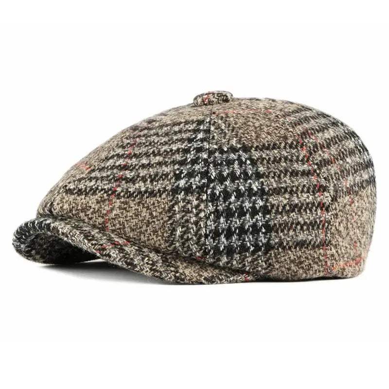 Boina Masculina de Lã England Marcanzzi MZ270 em poliéster e lã premium, design inglês, conforto ergonômico e toque elegante para todas as ocasiões.