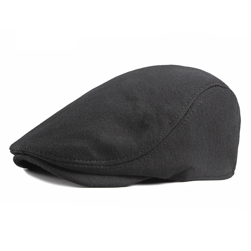 Boina Masculina Retrô Marcanzzi MZ263 em algodão premium, visual italiano refinado, perfeita para looks casuais e elegantes.
