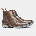 Bota Masculina de Couro Marcanzzi MZ284: durável, estilosa e confortável. Couro premium, solado emborrachado, design moderno. Ideal para uso urbano e aventuras.
