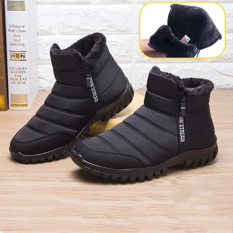 Bota Masculina de Inverno Marcanzzi MZ291: estilo, conforto e segurança com solado antiderrapante e zíper prático. Ideal para ocasiões casuais e formais.