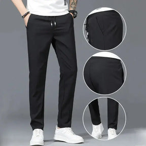 Calça Casual Masculina Marcanzzi Elastic MZ258 em cores neutras, com design slim, fechamento flexível e bolsos práticos para estilo e conforto diário.