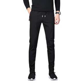 Calça Casual Masculina Marcanzzi Elastic MZ258 em cores neutras, com design slim, fechamento flexível e bolsos práticos para estilo e conforto diário.
