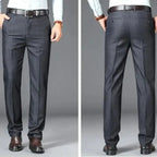 Calça Social Executiva Masculina Marcanzzi MZ008: design clássico, caimento elegante, ideal para ambientes corporativos, feita com materiais premium.