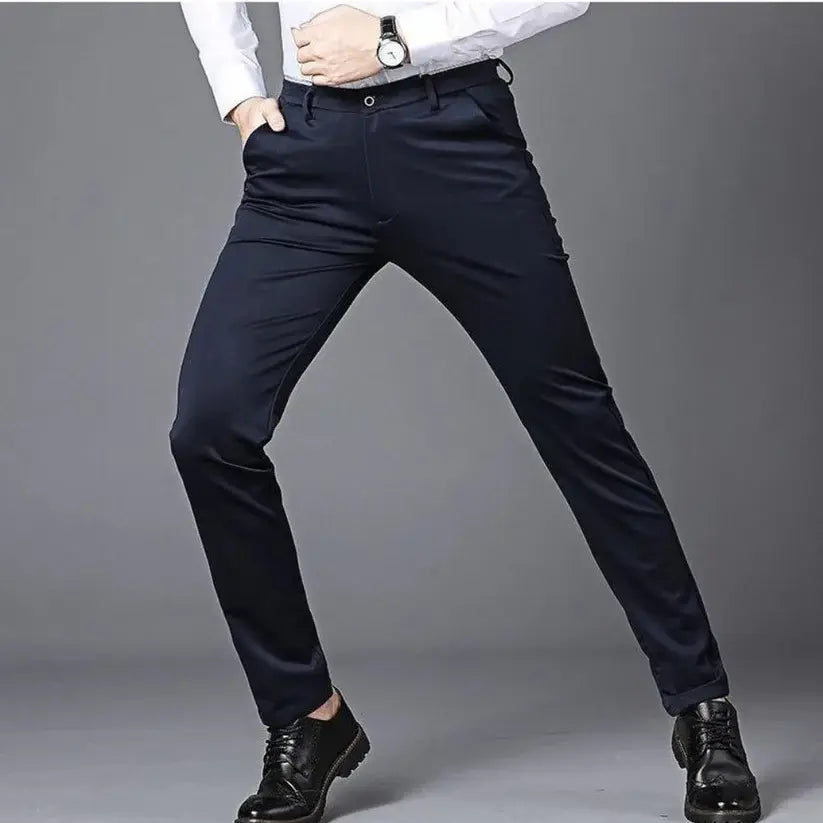 Calça Social Masculina Marcanzzi Meyer MZ252 em algodão e poliéster, com caimento sofisticado e confortável para uso diário ou ocasiões especiais.