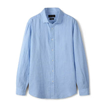 Camisa de Linho Lisa Masculina Marcanzzi MZ790 confeccionada em linho de alta qualidade, leve, confortável e elegante para uso casual ou formal.
