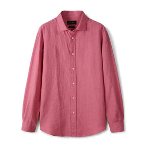 Camisa de Linho Lisa Masculina Marcanzzi MZ790 confeccionada em linho de alta qualidade, leve, confortável e elegante para uso casual ou formal.