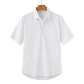 Camisa de Linho Masculina Marcanzzi Medelín MZ794 feita em linho de alta qualidade, respirável e leve, com caimento refinado e estilo sofisticado.