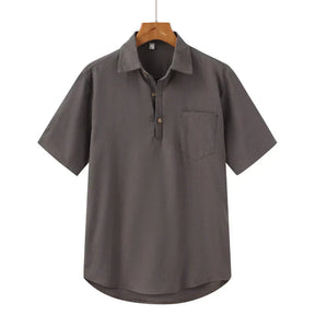 Camisa de Linho Masculina Marcanzzi Medelín MZ794 feita em linho de alta qualidade, respirável e leve, com caimento refinado e estilo sofisticado.