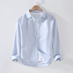 Camisa de Linho Masculina Marcanzzi MZ566 em linho premium, disponível em várias cores. Design clássico, respirável e elegante para looks refinados.