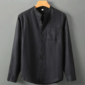 Camisa de Linho Masculina Marcanzzi MZ792 confeccionada em linho de alta qualidade, leve e elegante, com caimento refinado e estilo clássico para ocasiões.